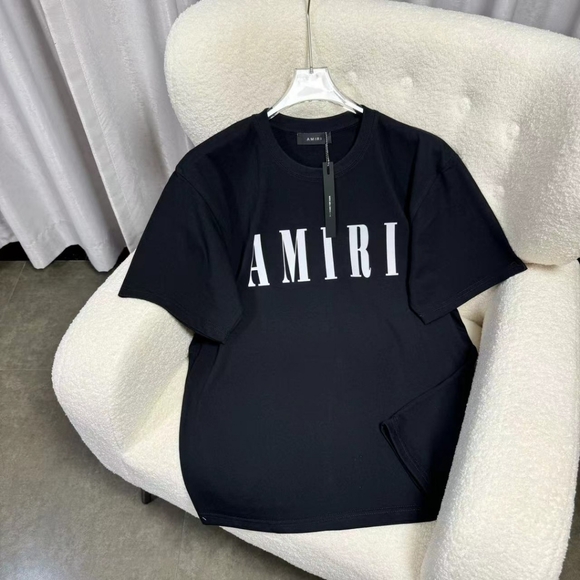 Amiri letter black short sleeves